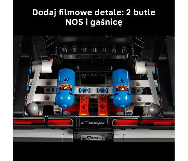 LEGO TECHNIC 42231 Samochód Fast and Furious Dodge Charger R/T - 1529761 - zdjęcie 7